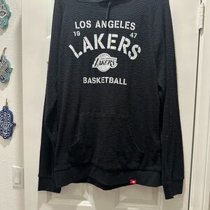 Black Los Angeles Lakers Basketball Hoodie